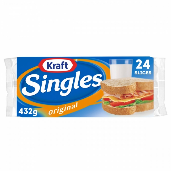 Kraft Cheese Singles Original 24 Pack 432g