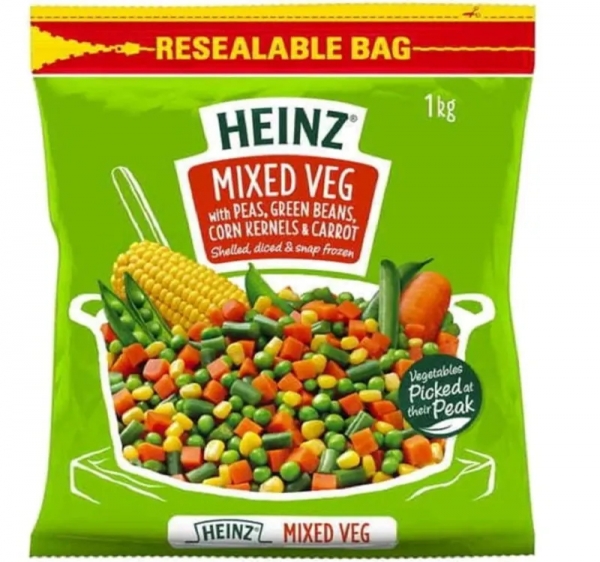 Heinz Frozen Mixed Vegetables 1kg