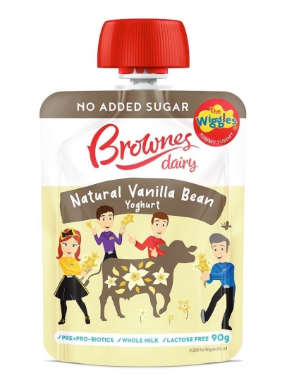 Brownes Yoghurt Pouch WIggles Vanilla Bean 90g