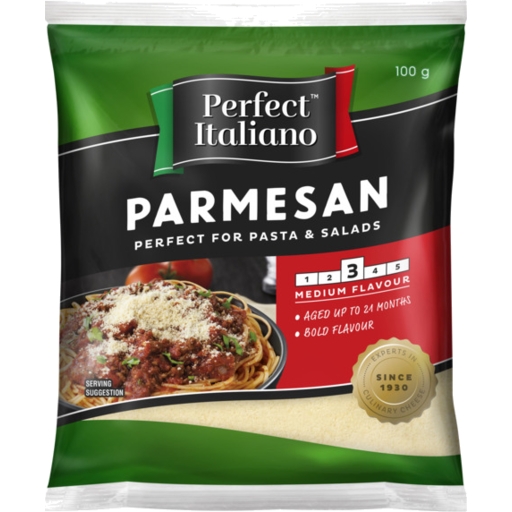 Perfect Italiano Cheese Grated Parmesan 100g