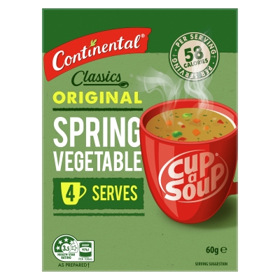 Continental Cup A Soup Spring Vegetable 4 Serves 60g