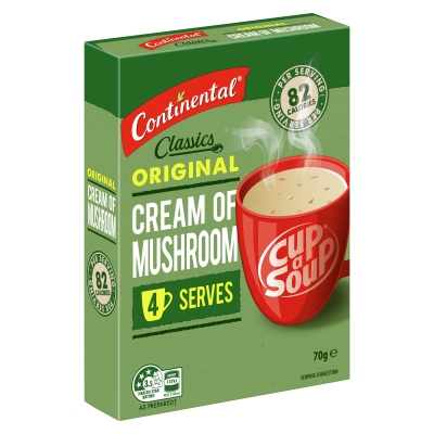 Continental Cup A Soup Cream Of Mushroom 4 Serves 70g