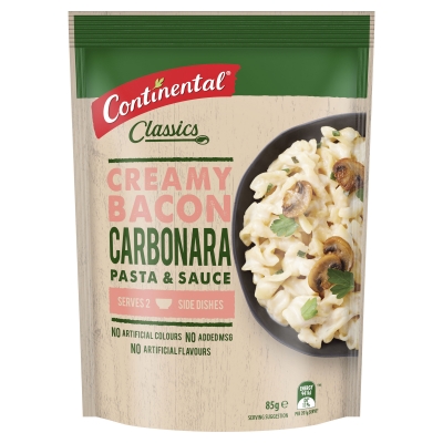 Continental Pasta & Sauce Creamy Bacon Carbonara 85g