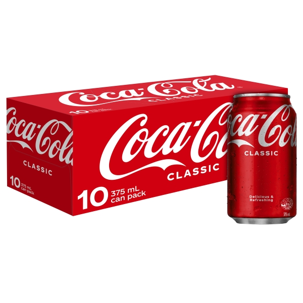 Coke 10 x 375ml Cans