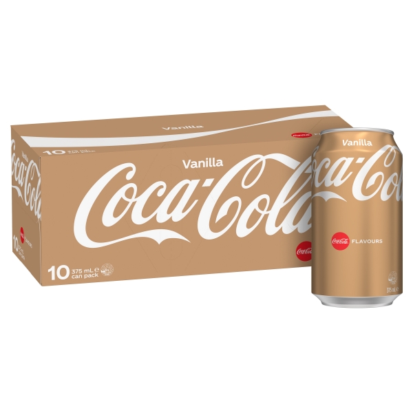 Coke Vanilla 10 x 375ml Cans