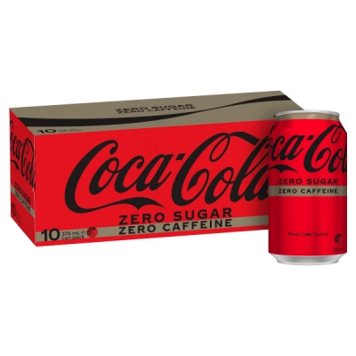 Coca Cola Zero Sugar Zero Caffeine 10 x 375ml