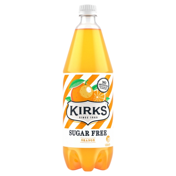 Kirks Orange Sugar Free 1.25L