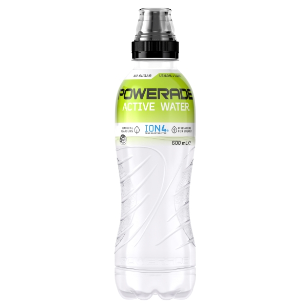 Powerade Active Water Lemon Lime No Sugar 600mL