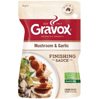 Gravox Liquid Finishing Sauce Mushroom & Garlic 165g