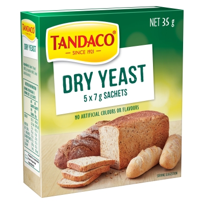 Tandaco Dry Yeast 5 Pack 35g