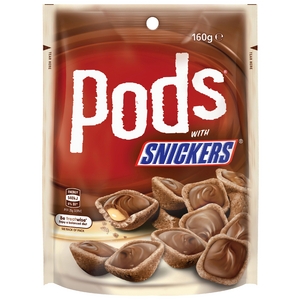 Pods Snickers Pouch 160g