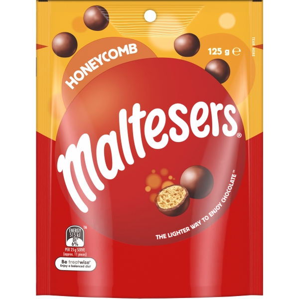 Maltesers Honeycomb Share Bag 125g