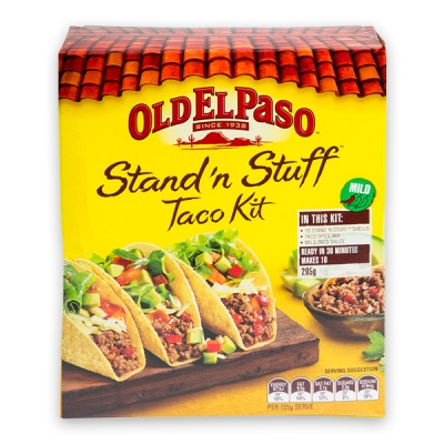 Old El Paso Stand N Stuff Taco Shells Kit 295g