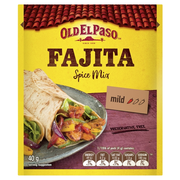 Old El Paso Spice Mix Fajita 40g