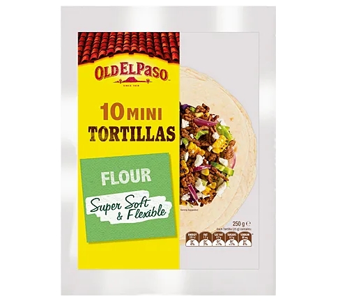 Old El Paso Tortillas Mini 10 Pack 250g