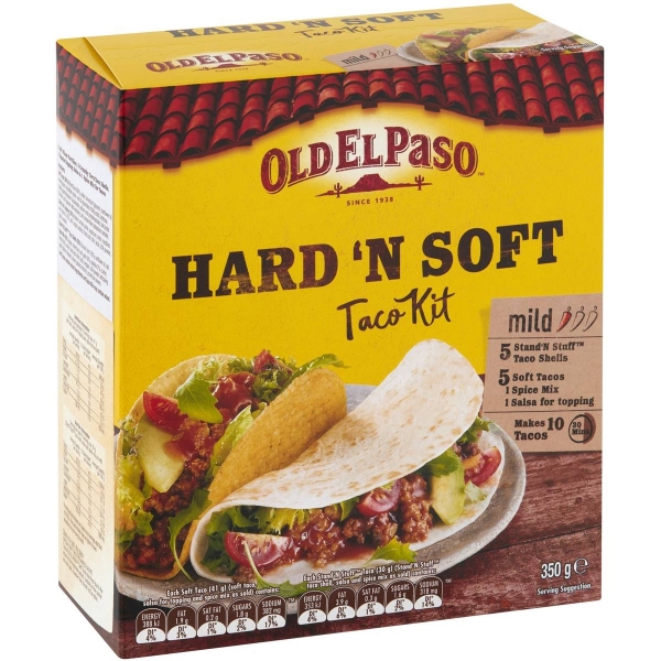 Old El Paso Hard & Soft Taco Kit 350g