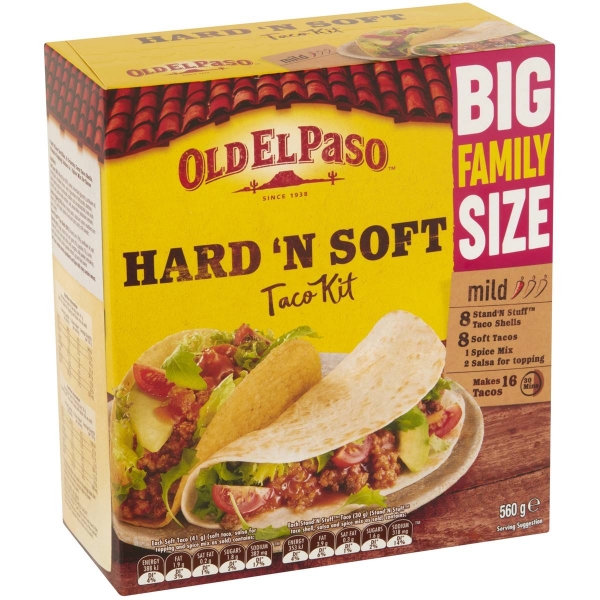 Old El Paso Hard N Soft Taco Kit 560g