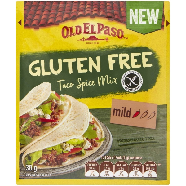 Old El Paso Taco Spice Mix Gluten Free 30g