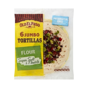 Old El Paso Burrito Tortilla Jumbo 6 Pack 450g