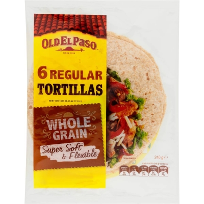 Old El Paso Tortillas Wholegrain 6 Pack 240g