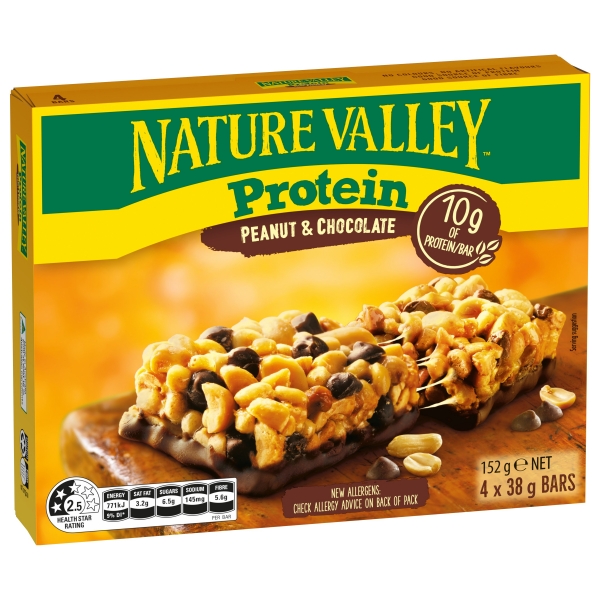 Nature Valley Protein Bars Peanut & Chocolate 4 Pack 152g