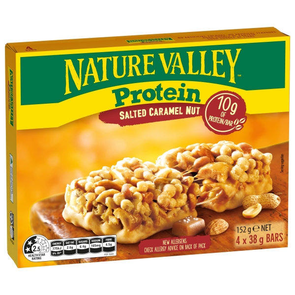 Nature Valley Protein Bars Salted Caramel Nut 4 Pack 152g