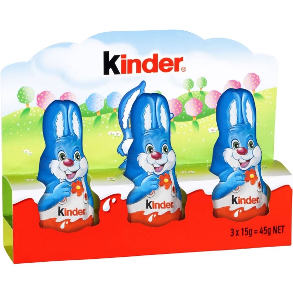 Kinder Easter Rabbit Chocolate 3 Pack 45g