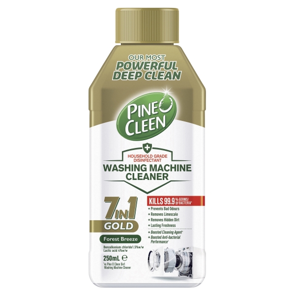 Pine O Cleen Washing Machine Cleaner 7 In 1 Gold Forest Breeze 250ml