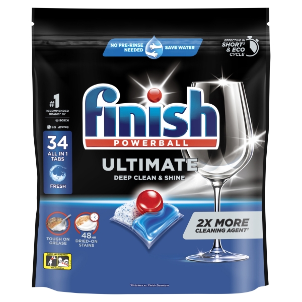 Finish Ultimate Dishwashing Tablets Fresh 34 Pack