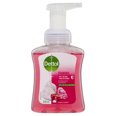 Dettol Liquid Hand Wash Foaming Rose & Cherry Pump 250ml