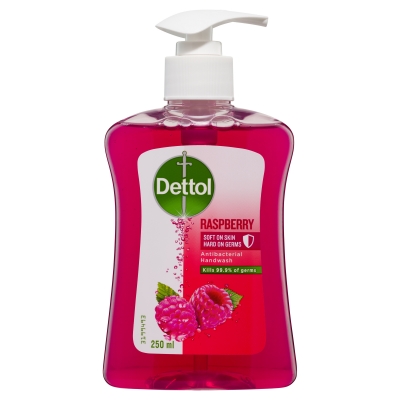 Dettol Liquid Hand Wash Antibacterial Raspberry Pump 250ml