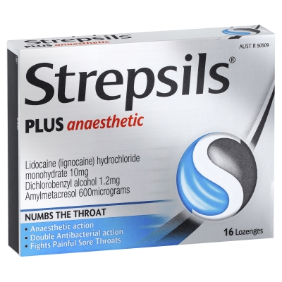 Strepsils Plus Anaesthetic Lozenges 16 Pack