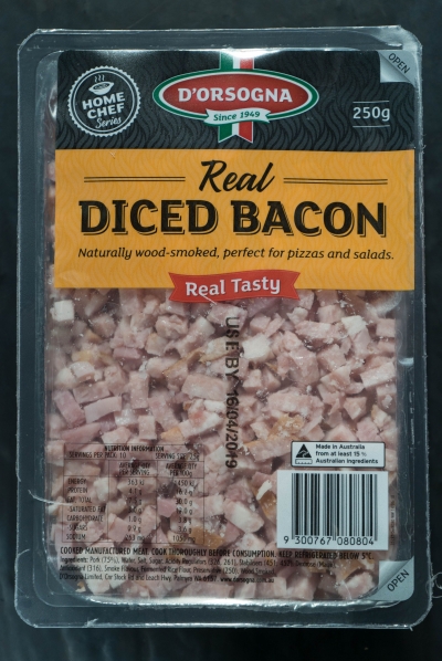 D'Orsogna Real Diced Bacon 250g