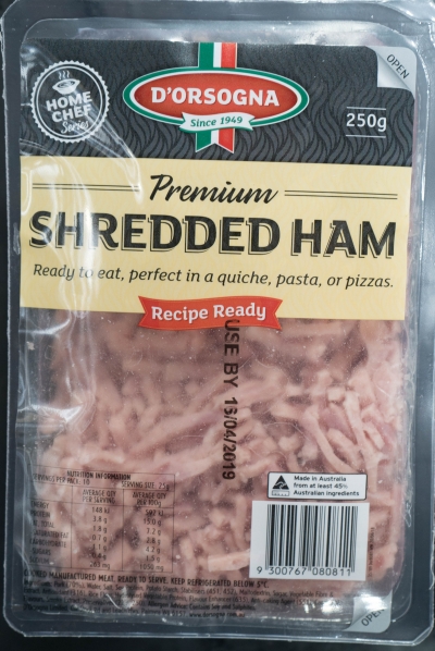 D'Orsogna Shredded Ham 250g