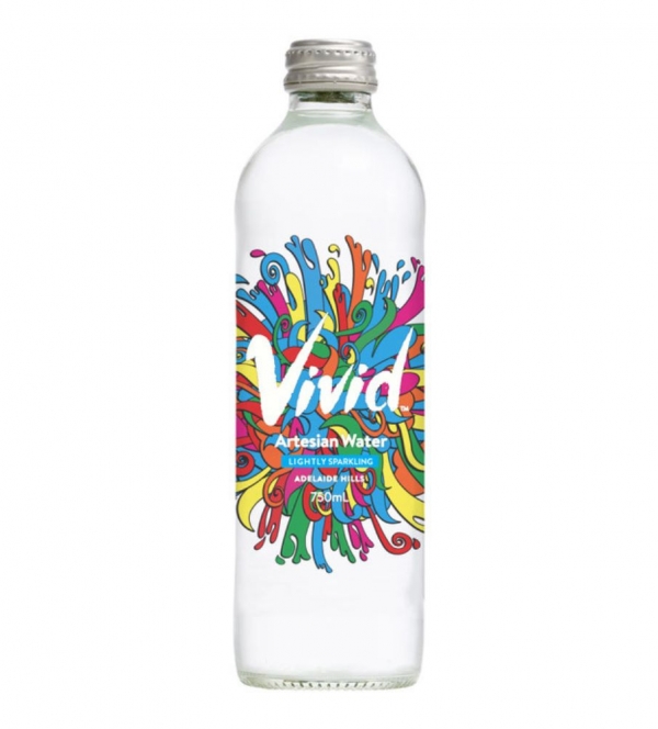 Vivid Lightly Sparkling Water 750ml