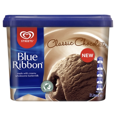 Streets Blue Ribbon Ice Cream Classic Chocolate 2lt