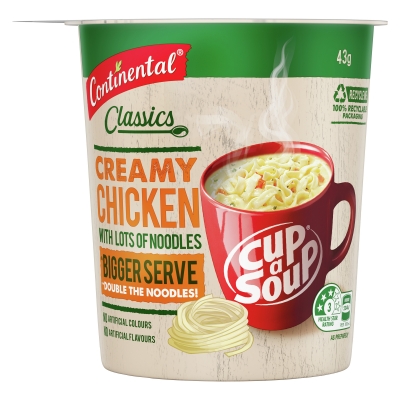 Continental Cup A Soup Large Creamy Chicken With Lots of Noodles 43g