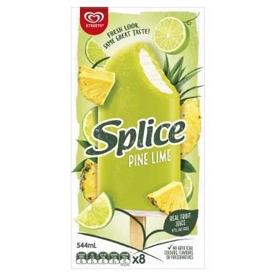 Streets Splice Pine Lime 8 Pack 544ml