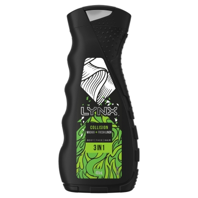 Lynx Body Wash Collision Wasabi & Fresh Linen 400ml