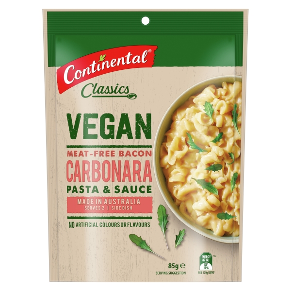 Continental Pasta & Sauce Vegan Meat Free Bacon Carbonara 85g