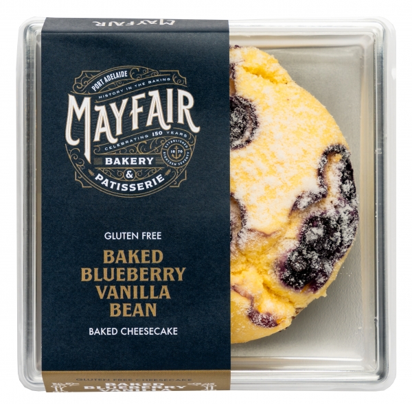 Mayfair Bakery Gluten Free Baked Cheesecake Blueberry & Vanilla Bean 190g