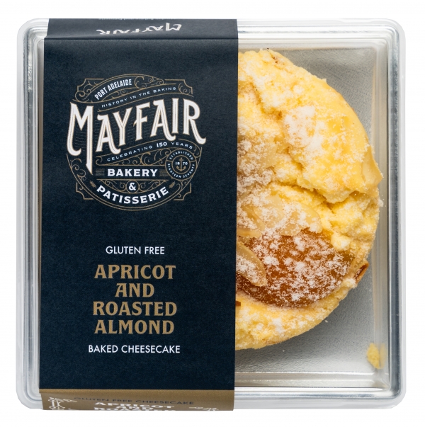 Mayfair Bakery Gluten Free Baked Cheesecake Apricot & Almond 190g