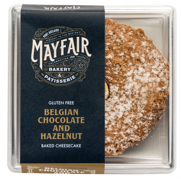 Mayfair Bakery Gluten Free Baked Cheesecake Chocolate & Hazelnut 190g