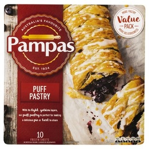 Pampas Puff Pastry Ready Rolled 10 Sheets 1.6kg