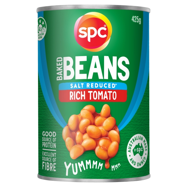 SPC Baked Beans Salt Reduced 425g