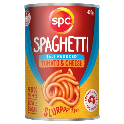 SPC Spaghetti Tomato & Cheese Salt Reduced 420g