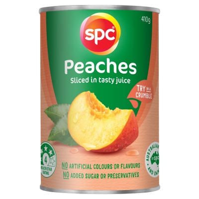 SPC Peaches Sliced In Juice 410g