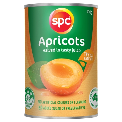 SPC Apricot Halves in Juice 410g