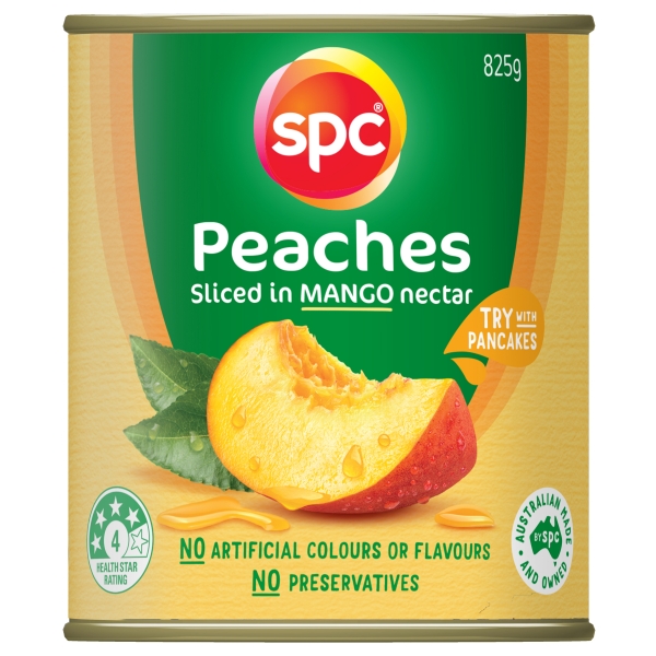 SPC Sliced Peaches In Mango Nectar 825g