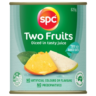 SPC Two Fruits Diced In Juice 825g